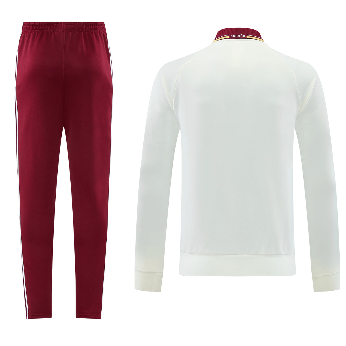 Tuta Spagna zip 26-27 special bianco e bordeaux